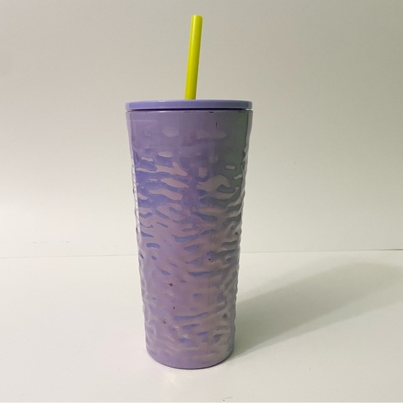 Starbucks Fall 2023 Lilac Purple Pearlescent Wave Glass Cold Cup Tumbler Flaws - Picture 3 of 16